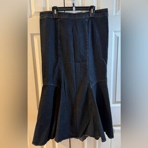 Bisou Bisou Dark Blue Denim Fabric